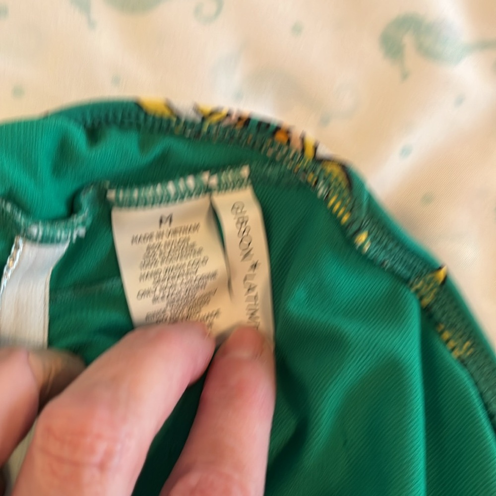 Floral Green Swimsuit - Picture 2 of 3